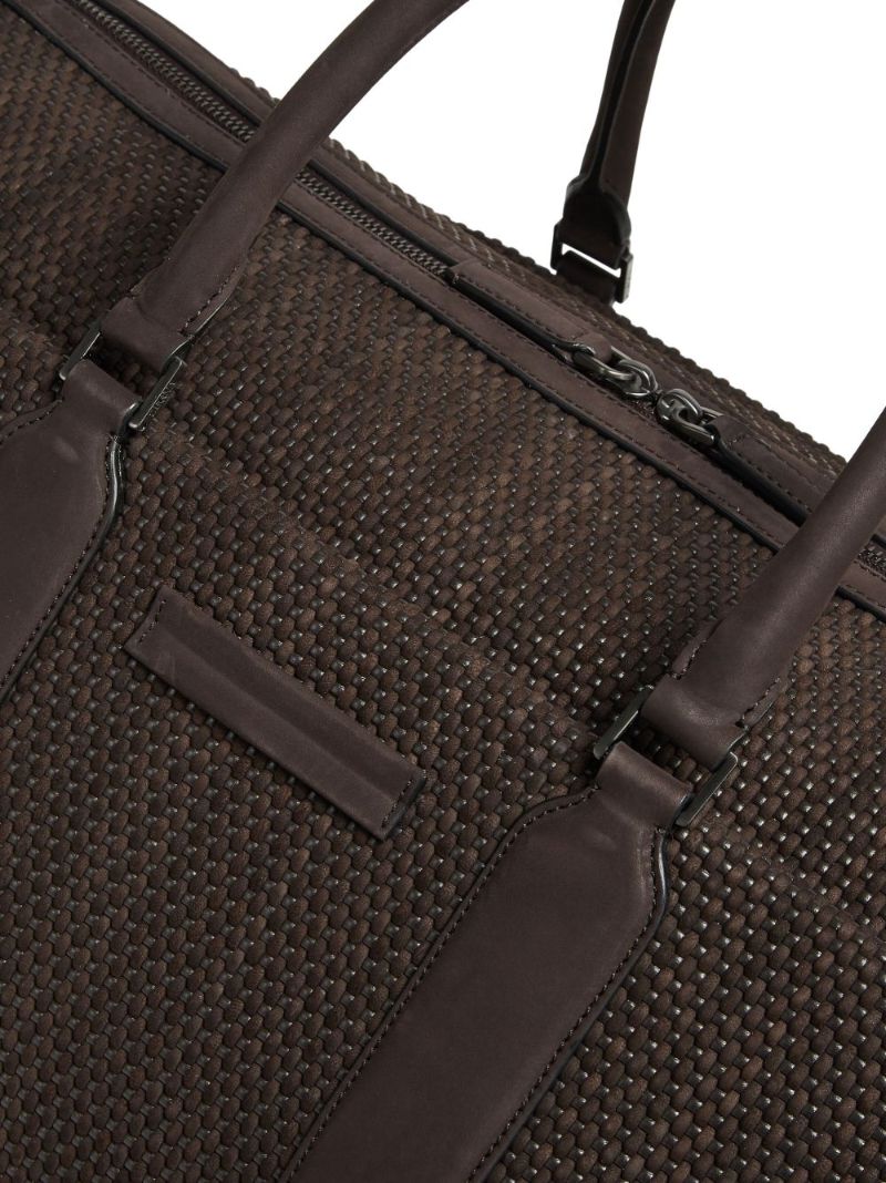 Brown Leather Holdall Bag