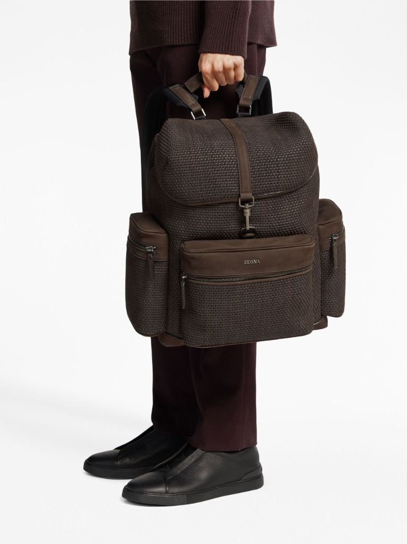Brown Leather Backpack