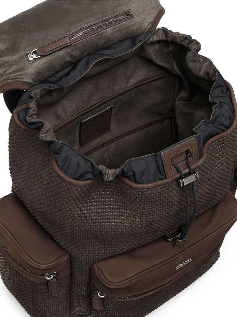 Brown Leather Backpack