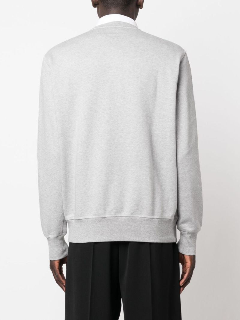 Grey Logo Print Sweatshirt