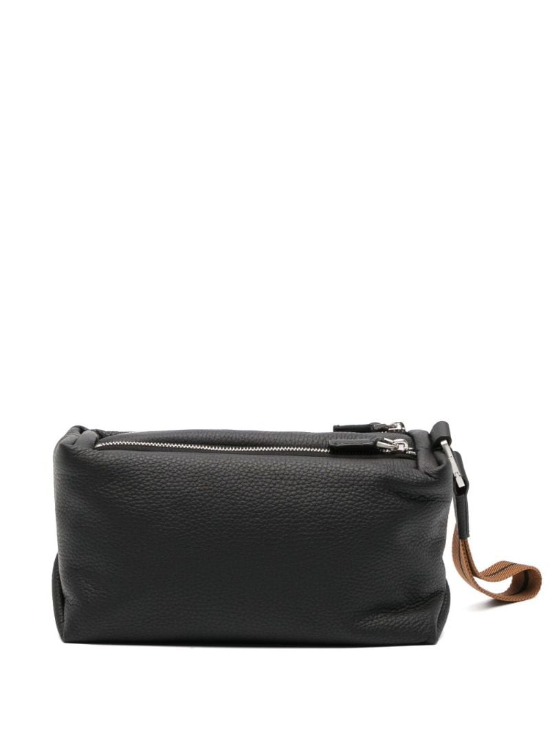 Logo-plaque Leather Wash Bag
