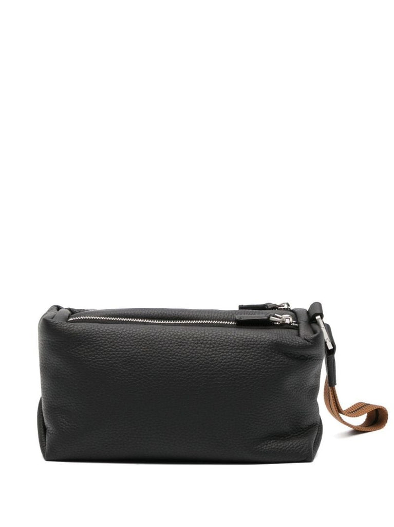 Logo-plaque Leather Wash Bag