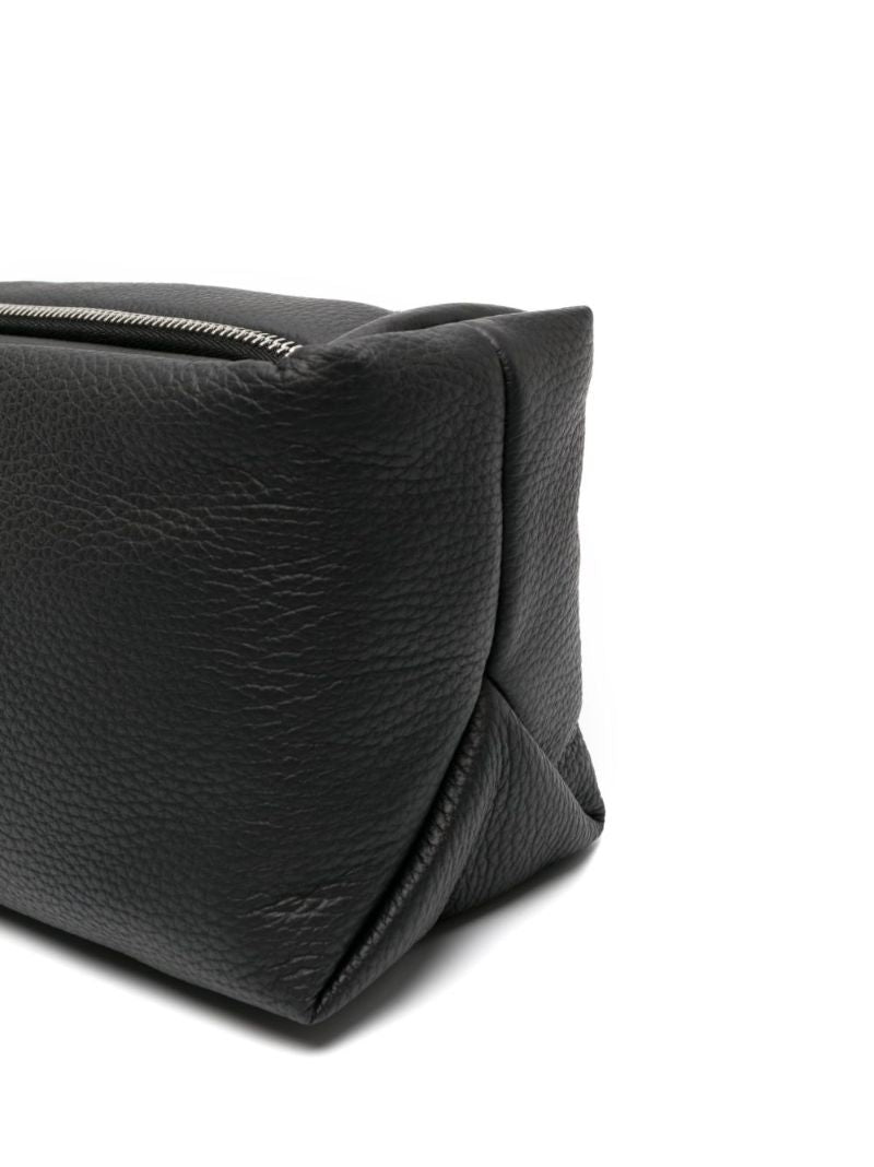 Logo-plaque Leather Wash Bag