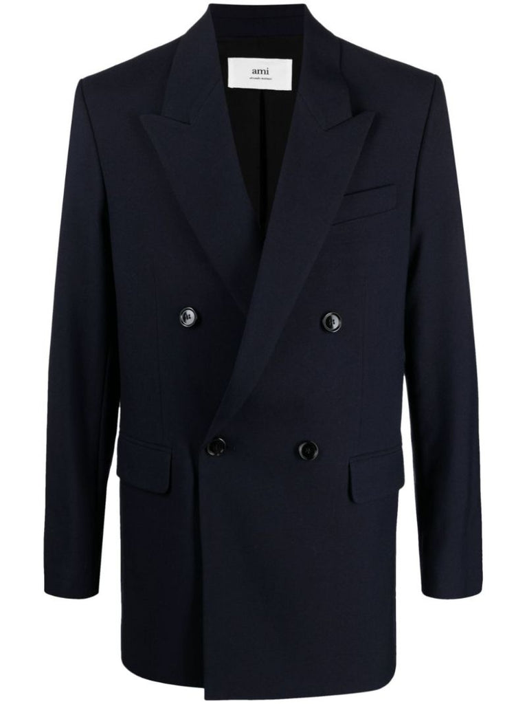 Blue Virgin-wool Blazer