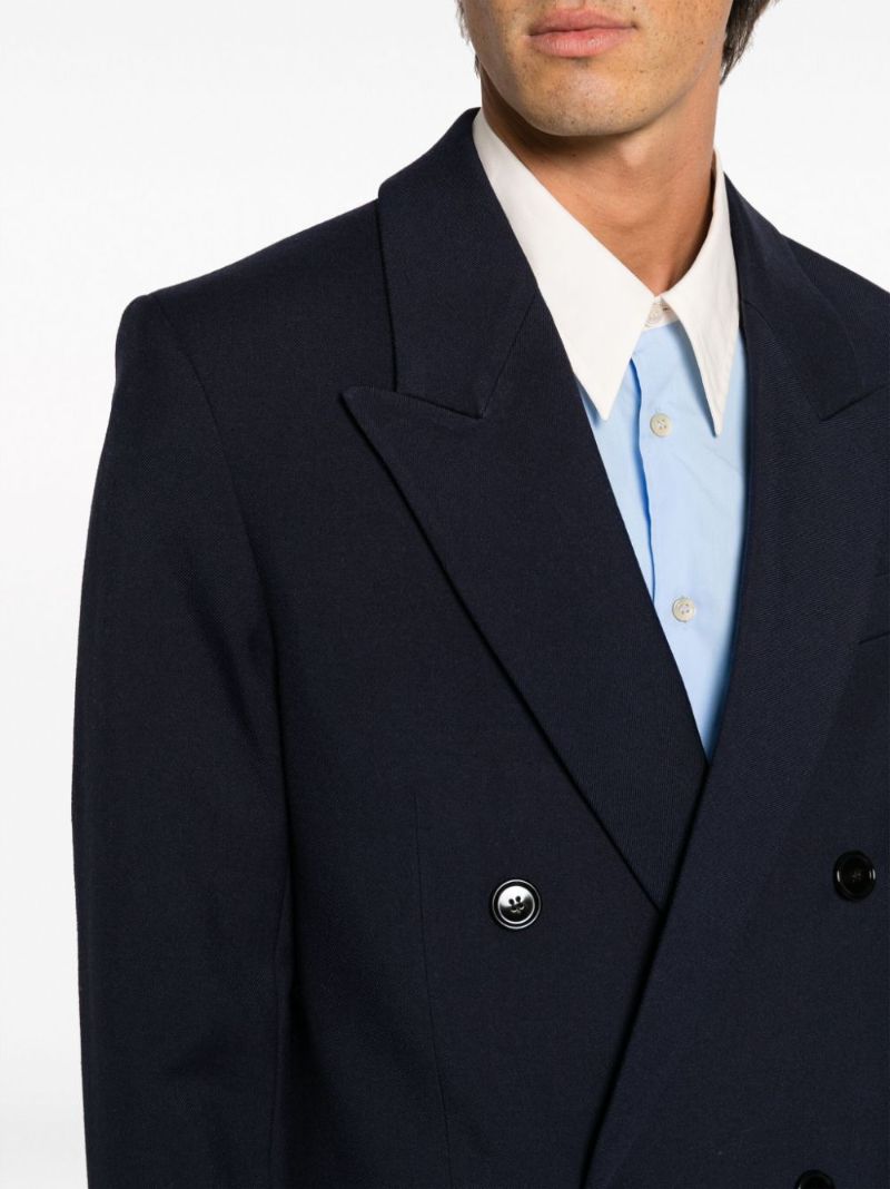 Blue Virgin-wool Blazer