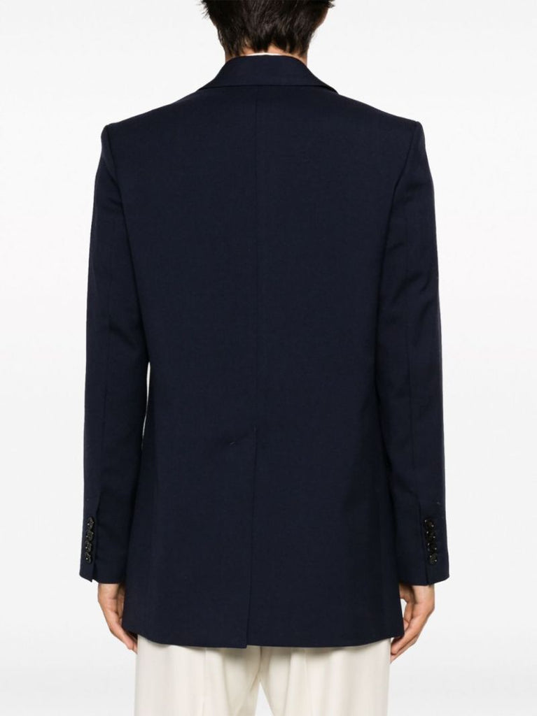 Blue Virgin-wool Blazer