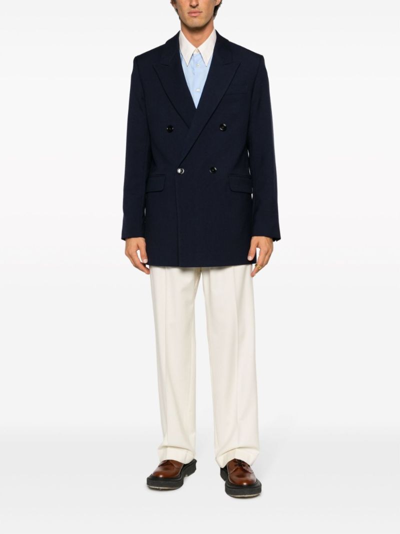 Blue Virgin-wool Blazer