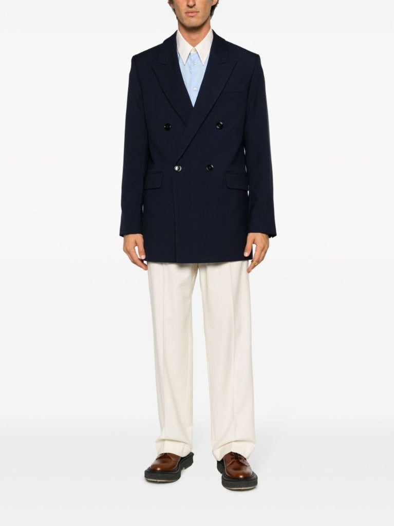 Blue Virgin-wool Blazer