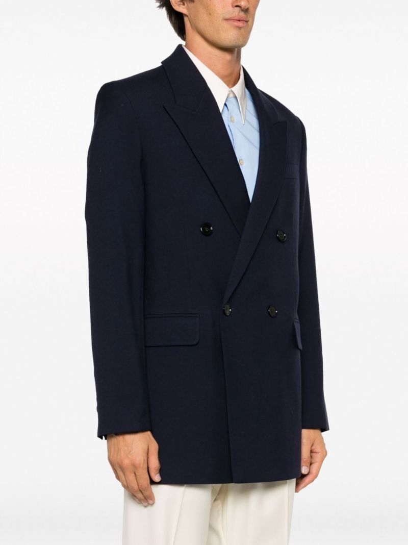 Blue Virgin-wool Blazer