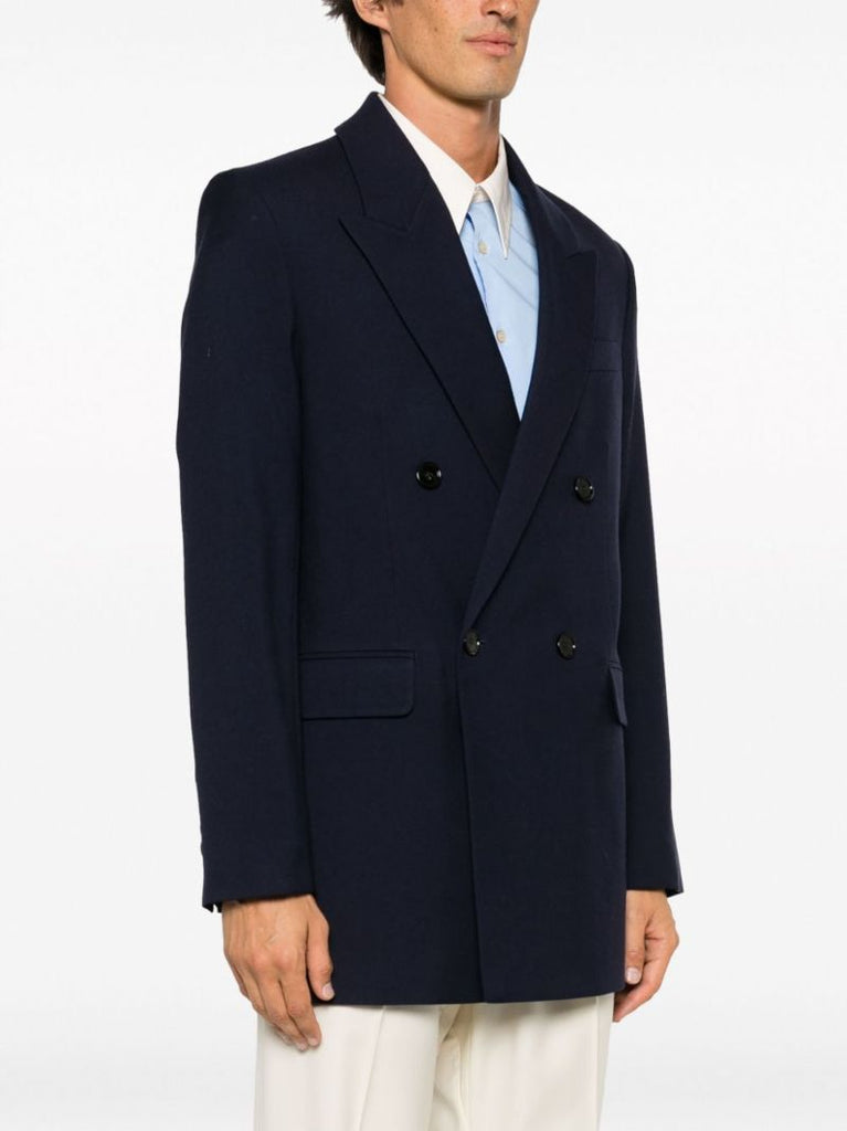 Blue Virgin-wool Blazer