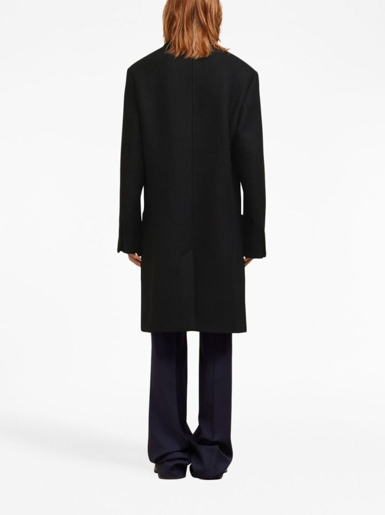Black Virgin-wool Coat