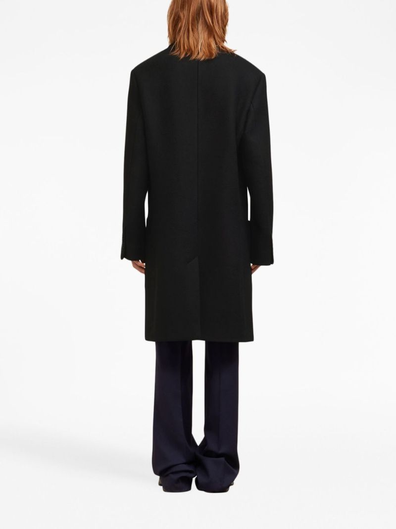 Black Virgin-wool Coat