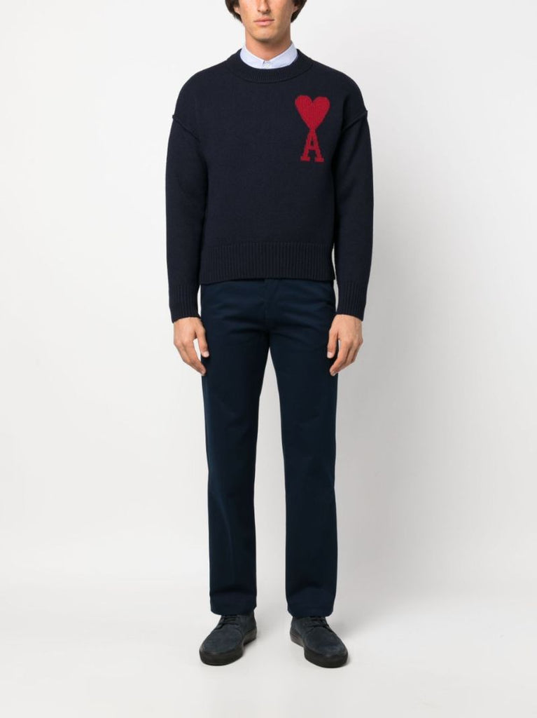 Blue Ami De Coeur Merino-wool Sweater