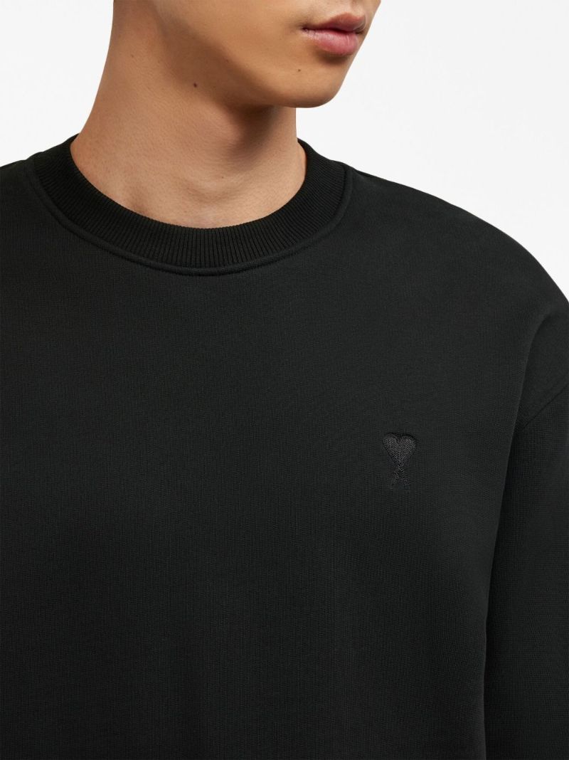 Black Ami De Coeur Cotton Sweatshirt
