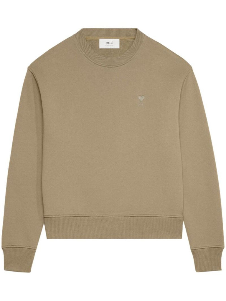 Neutral Ami De Coeur Organic-cotton Sweatshirt