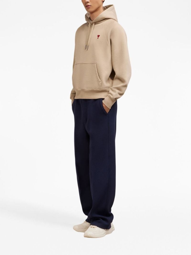 Neutral Ami De Coeur Organic-cotton Hoodie