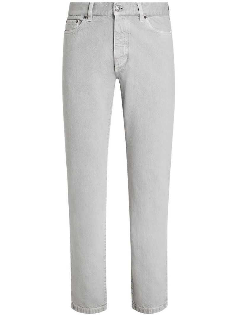 Grey Roccia Straight-leg Jeans