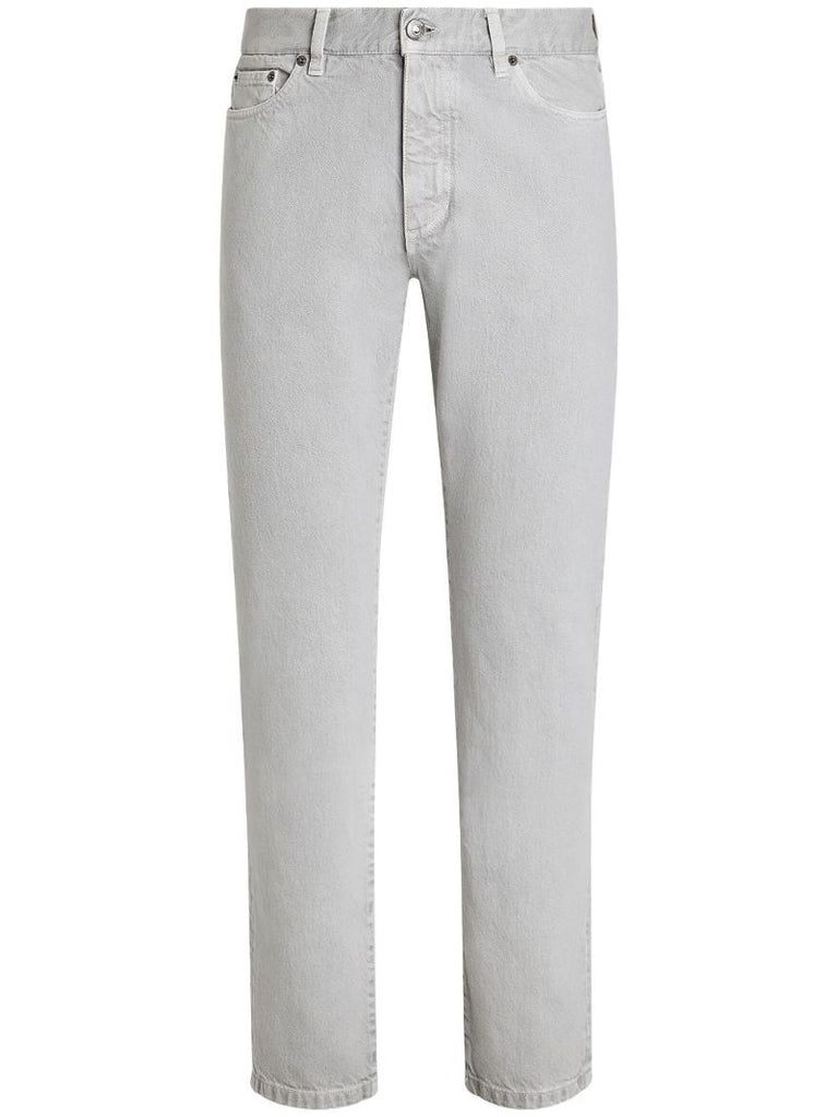 Grey Roccia Straight-leg Jeans