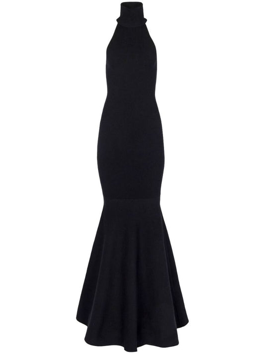 Black Mermaid Halterneck Maxi Dress