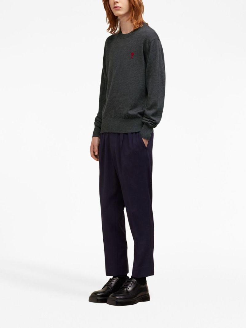 Grey Ami De Coeur Merino-wool Sweater