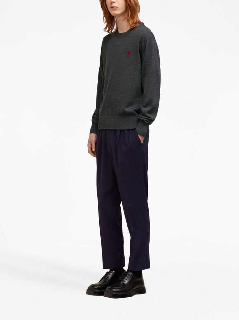 Grey Ami De Coeur Merino-wool Sweater