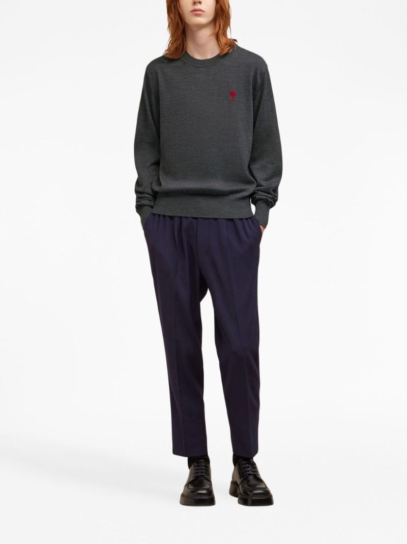 Grey Ami De Coeur Merino-wool Sweater