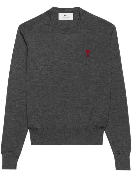 Grey Ami De Coeur Merino-wool Sweater