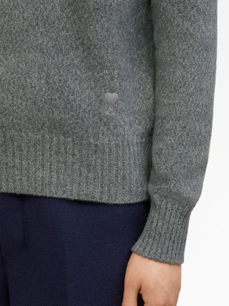 Grey Ami De Coeur Cashmere Sweater