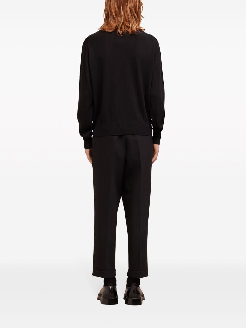 Black Ami De Coeur Merino-wool Sweater