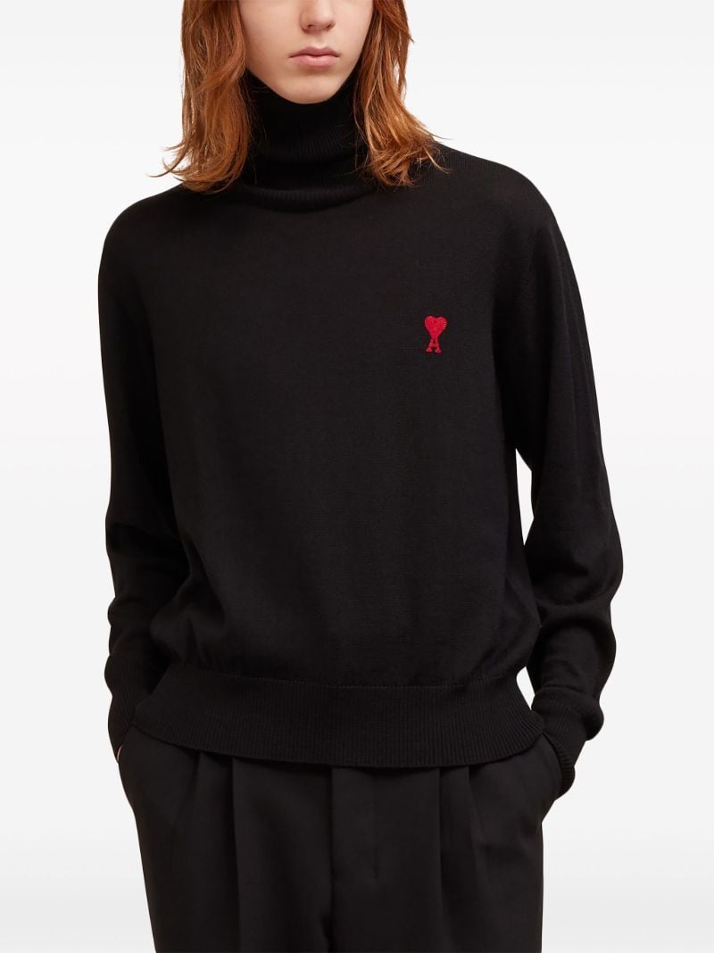 Black Ami De Coeur Merino-wool Sweater