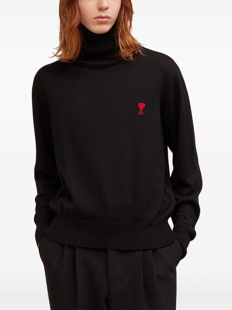 Black Ami De Coeur Merino-wool Sweater