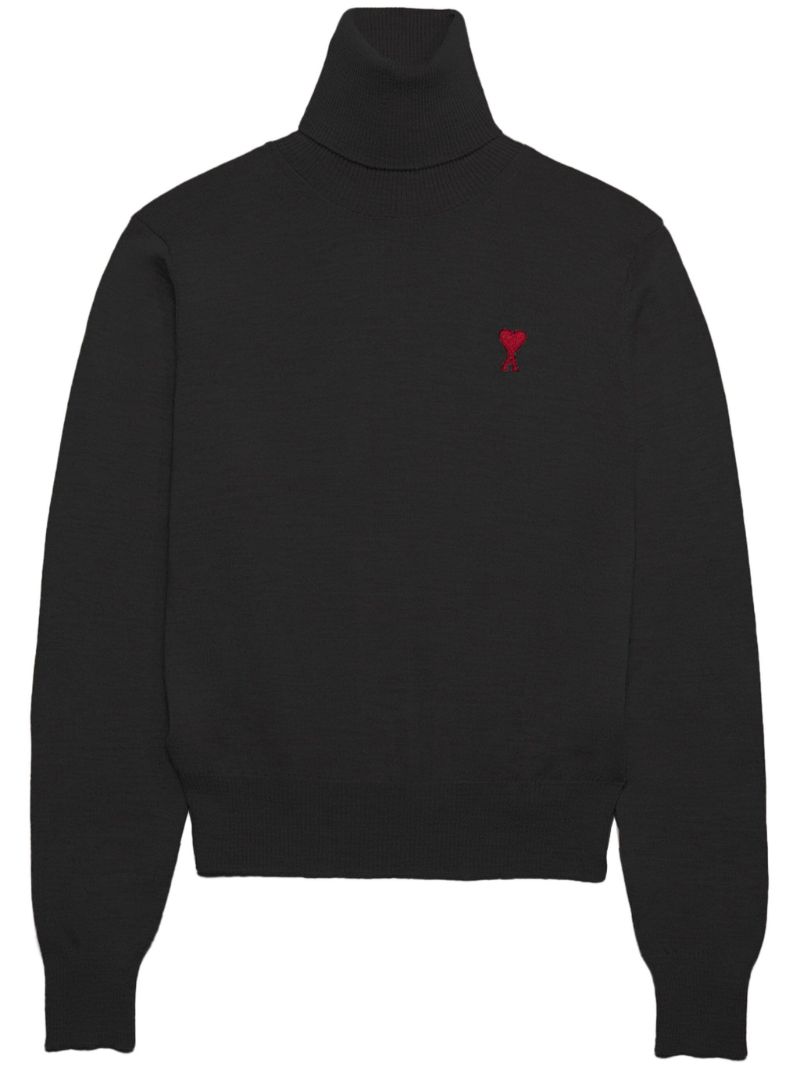Black Ami De Coeur Merino-wool Sweater