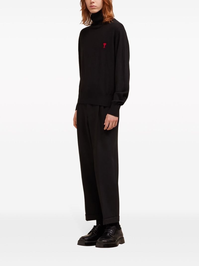 Black Ami De Coeur Merino-wool Sweater