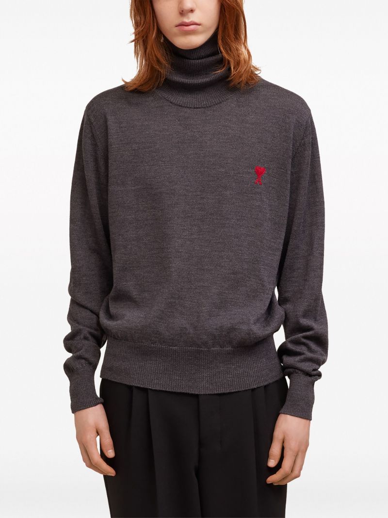 Grey Ami De Coeur Merino-wool Sweater