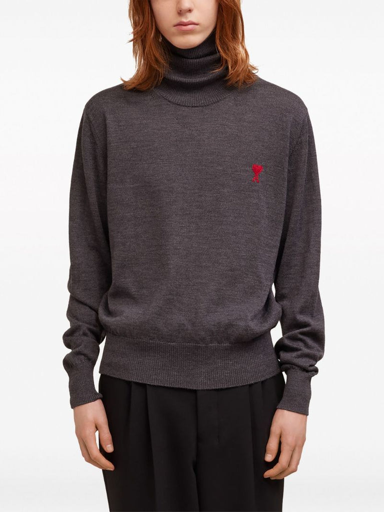 Grey Ami De Coeur Merino-wool Sweater