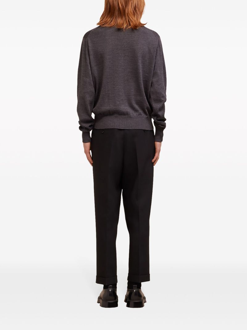 Grey Ami De Coeur Merino-wool Sweater