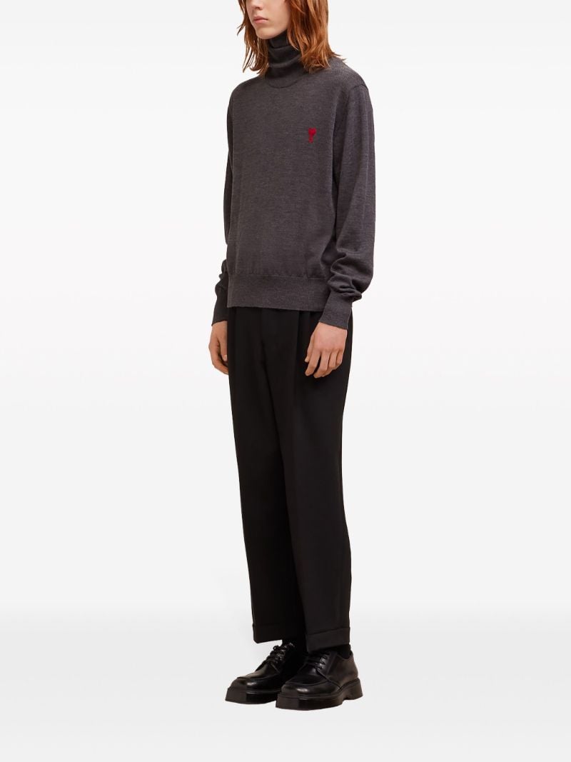 Grey Ami De Coeur Merino-wool Sweater