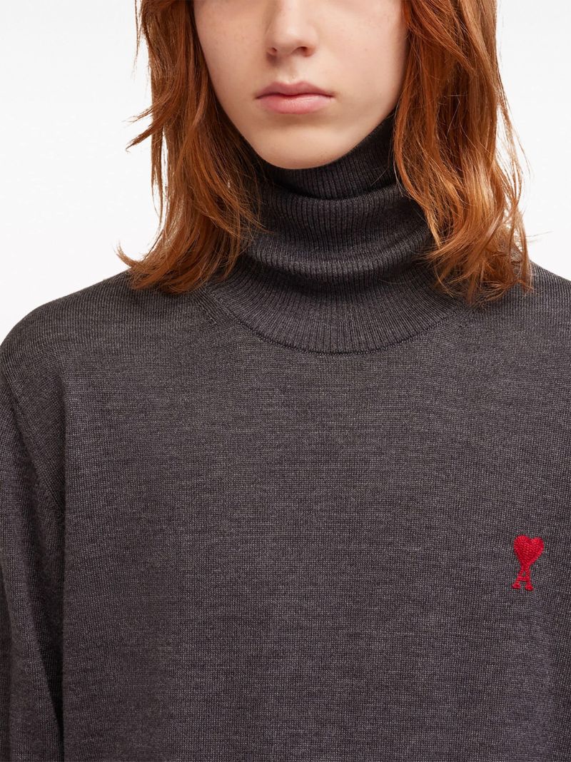 Grey Ami De Coeur Merino-wool Sweater