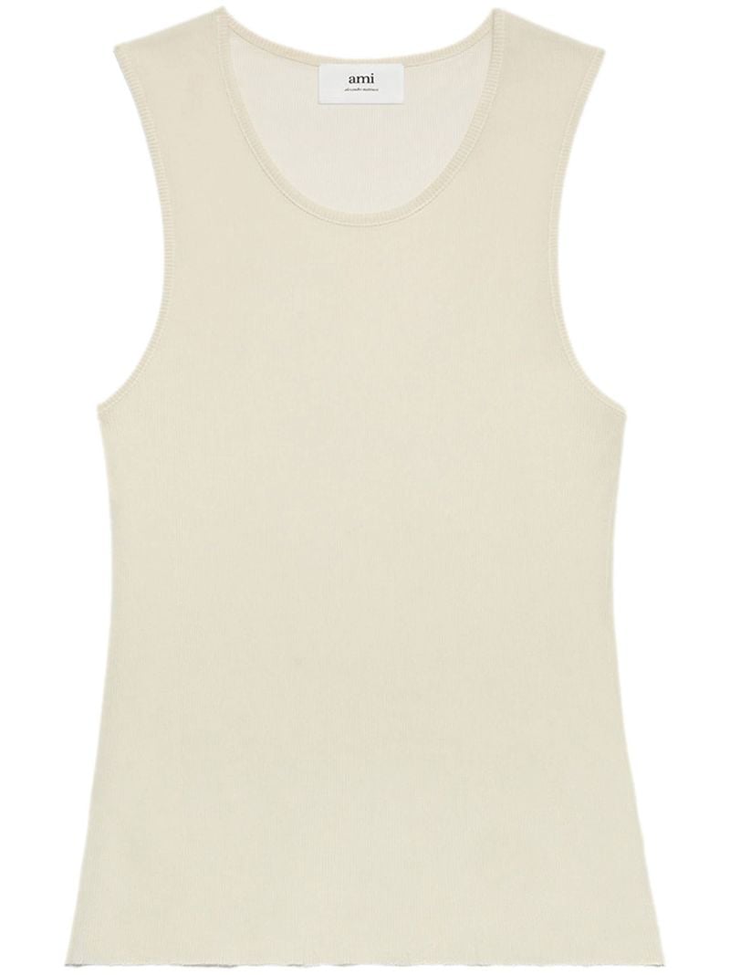 Neutral Ribbed Tank Top