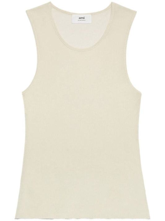 Neutral Ribbed Tank Top
