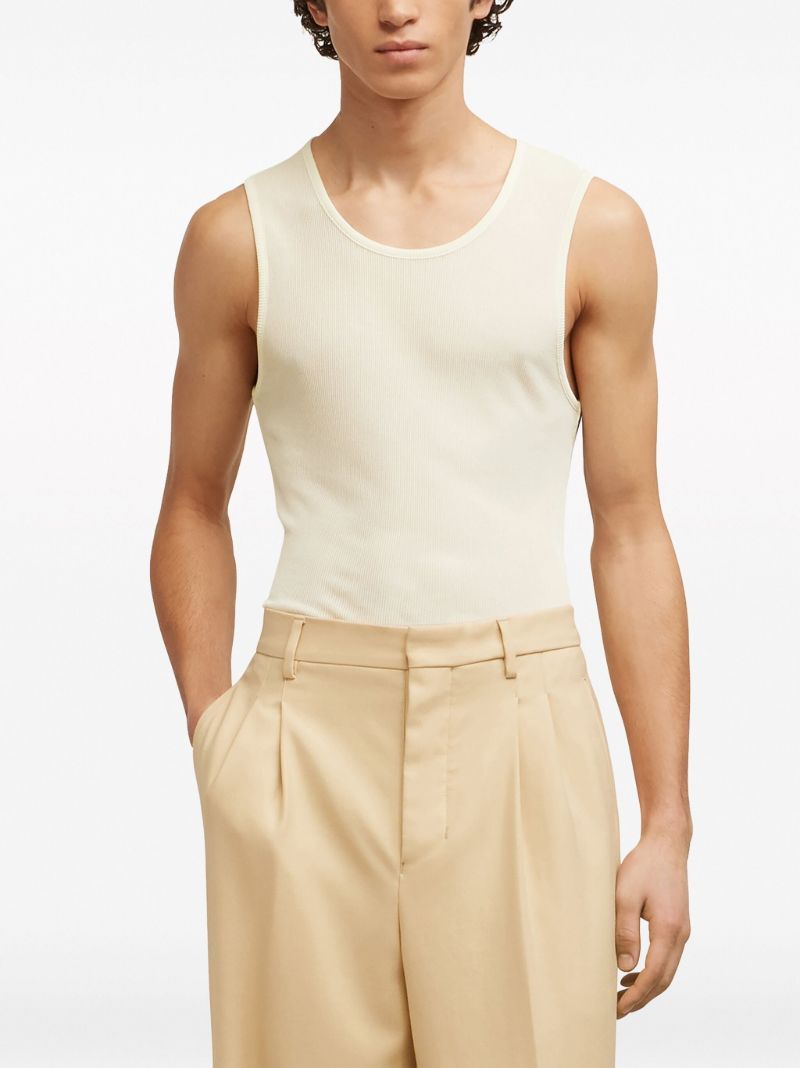 Neutral Ribbed Tank Top