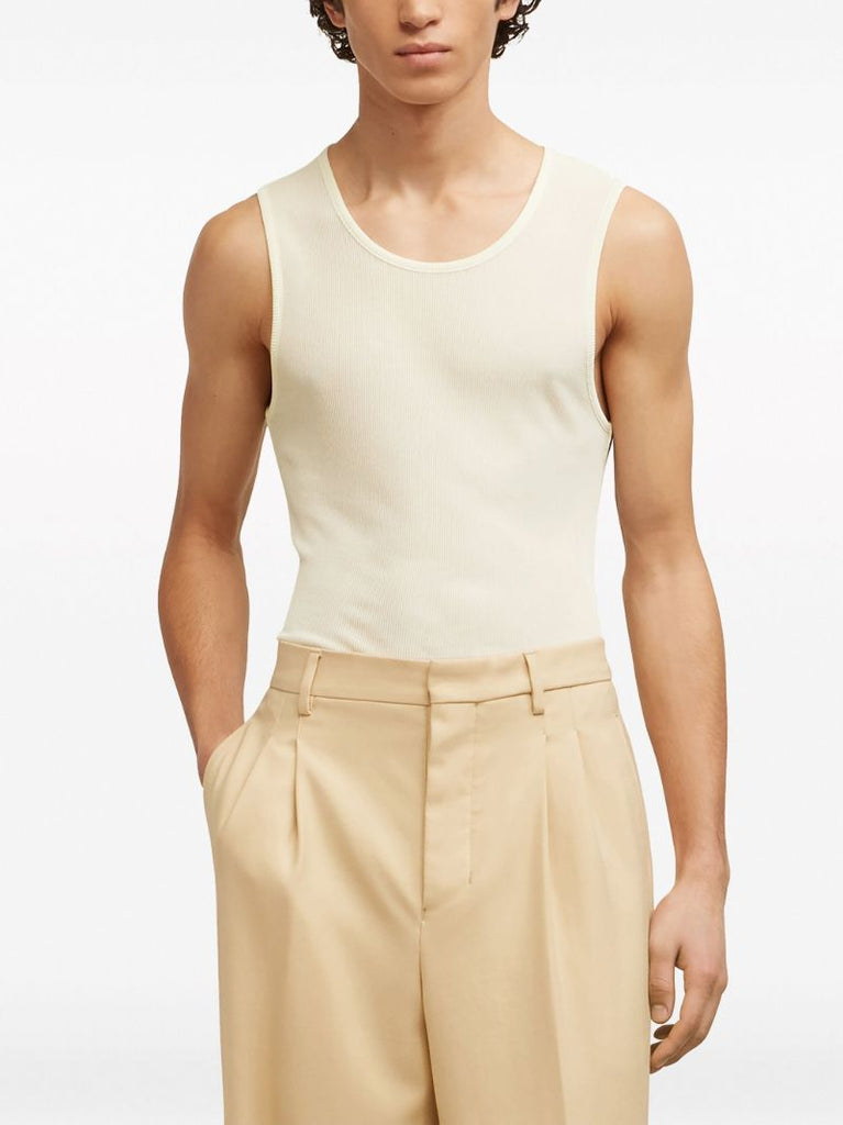 Neutral Ribbed Tank Top