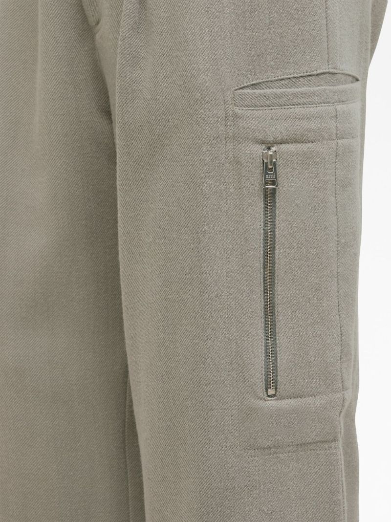 Neutral Virgin-wool Cargo Pants