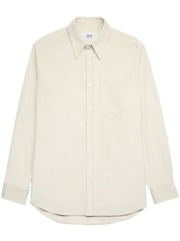 Neutral Corduroy Shirt