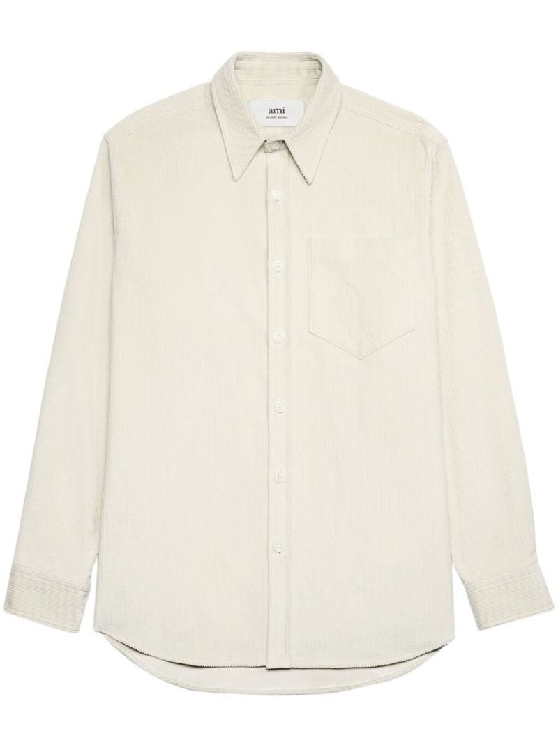 Neutral Corduroy Shirt