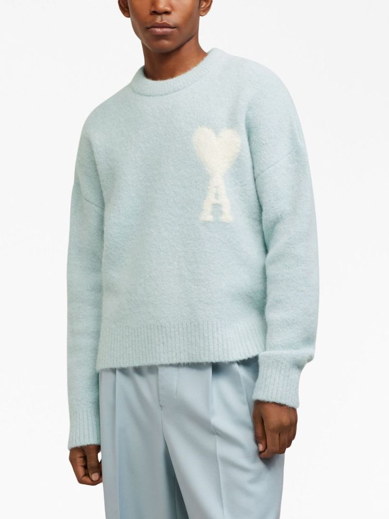 Blue Ami De Coeur Intarsia Sweater