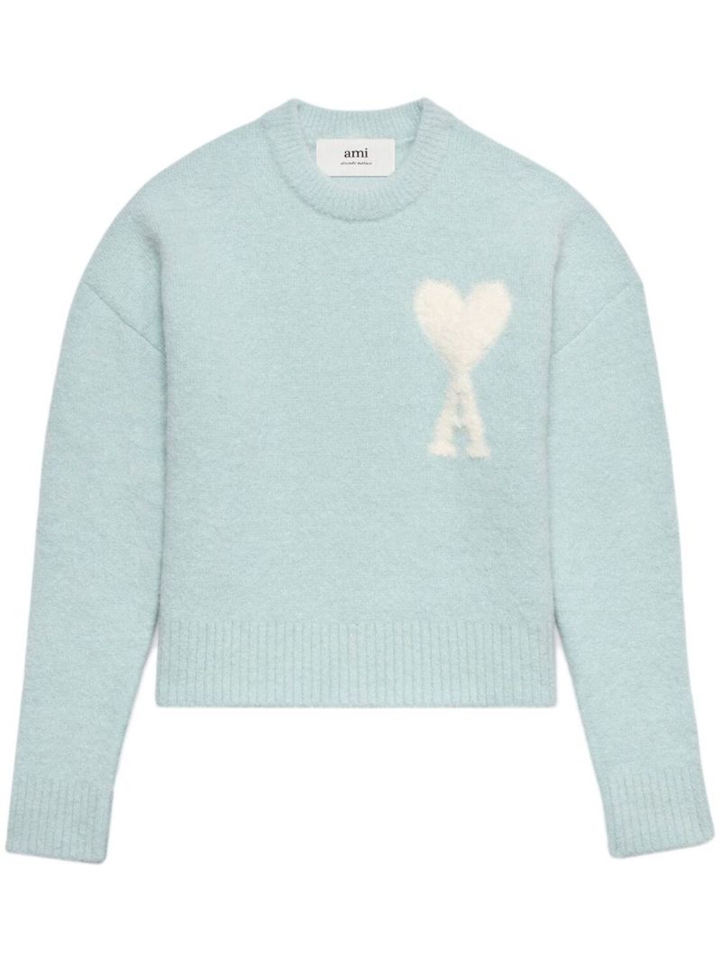Blue Ami De Coeur Intarsia Sweater
