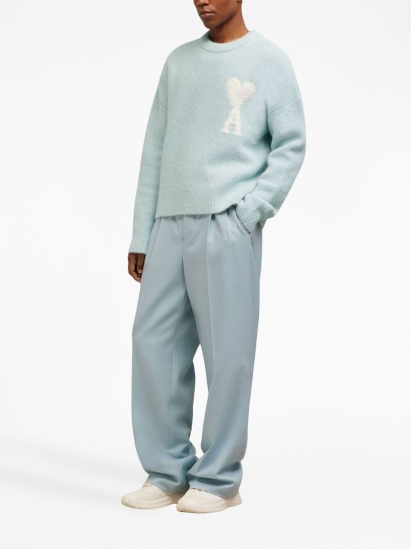 Blue Ami De Coeur Intarsia Sweater