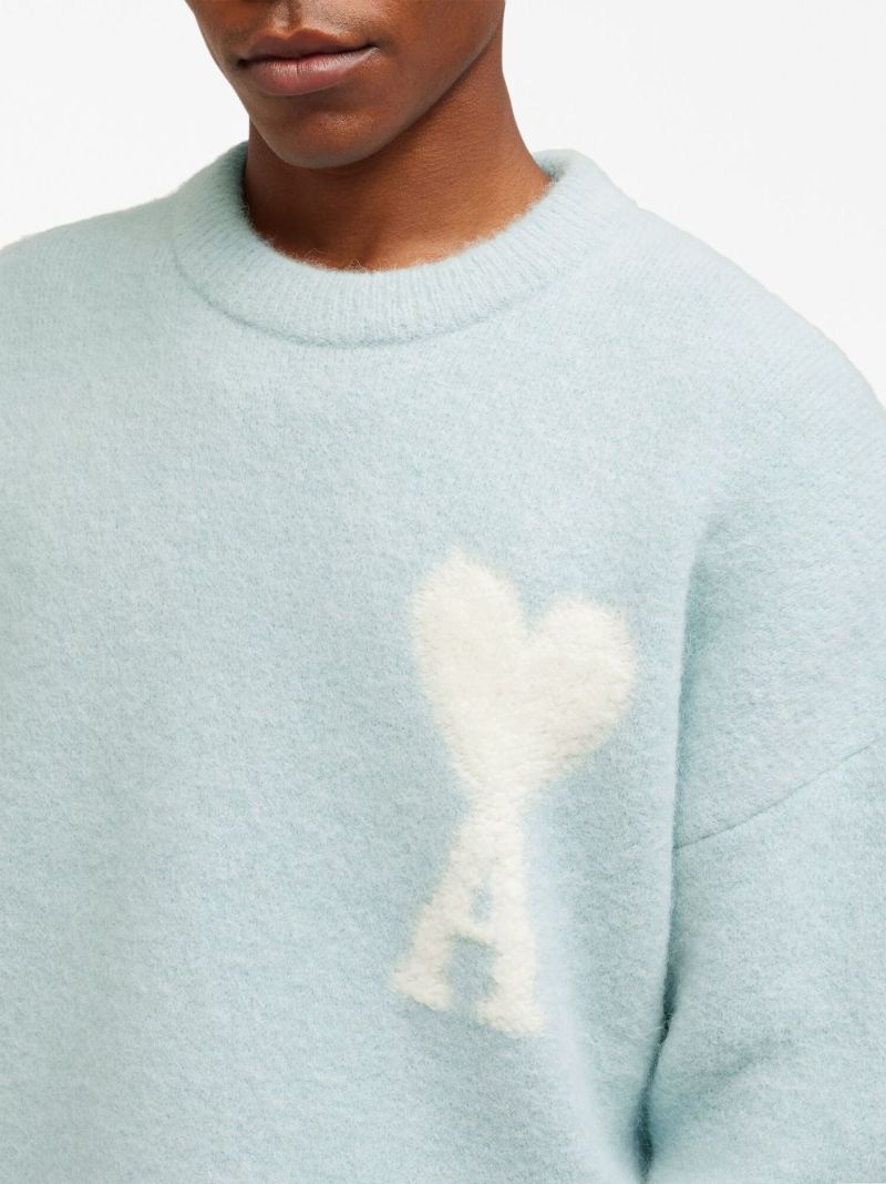 Blue Ami De Coeur Intarsia Sweater
