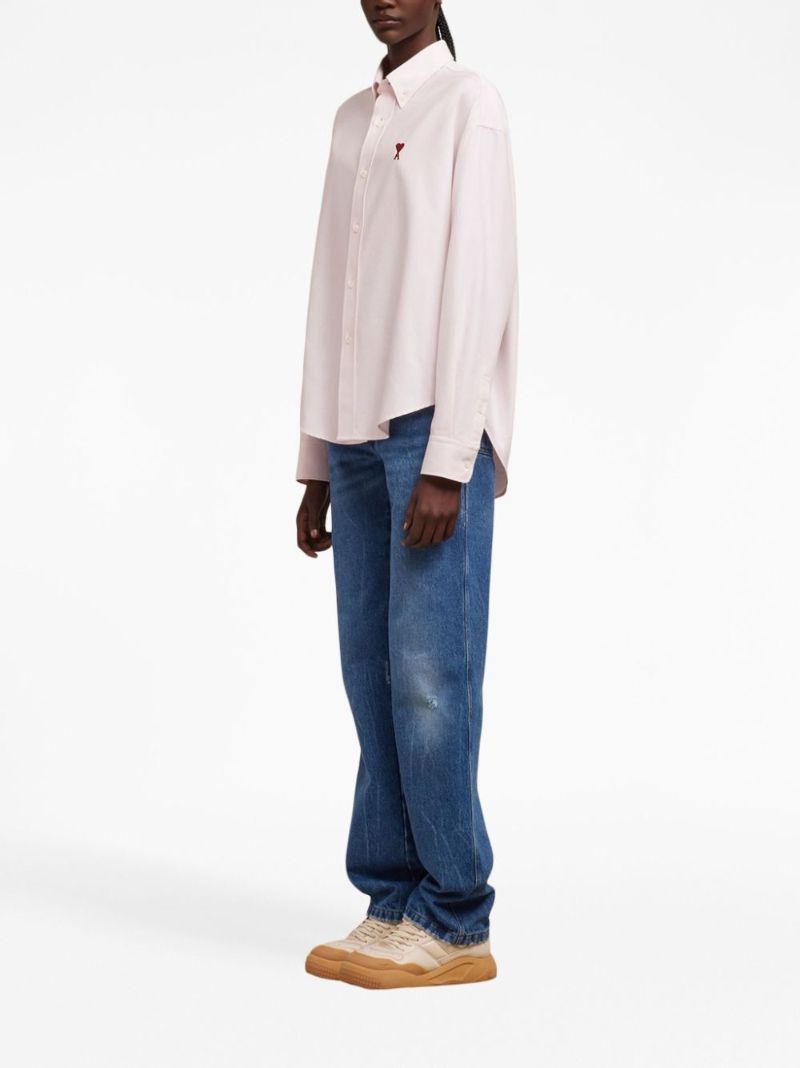 Pink Ami De Coeur Organic-cotton Shirt